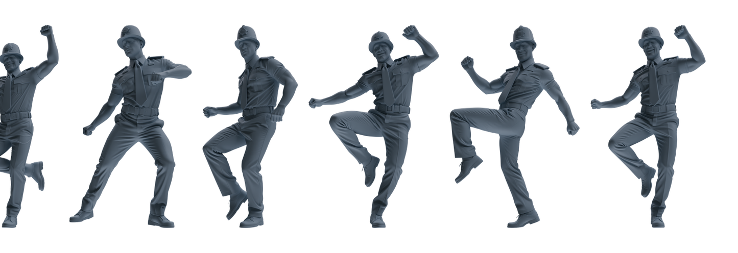 MRY-SFW LYGR807 Modern British Police Six-Person Dancing Group