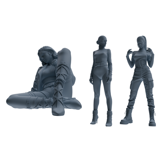 MRY-SFW LYTR897 Streetwear Style Woman Modern Model 3 pcs