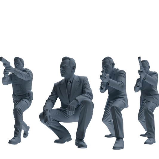 MRY-SFW SSTR122 Miniatures Soldier Model Kit Boston Attack M – LCD 3D printed resin model kit, image 1