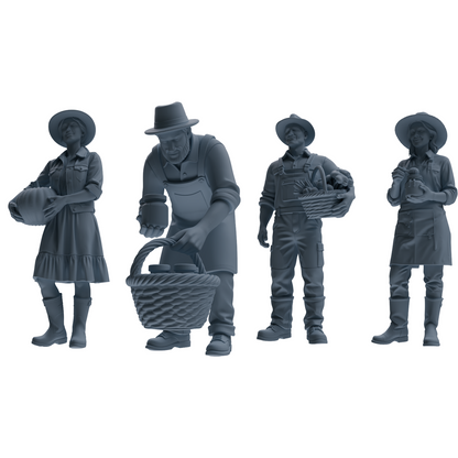 MRY-SFW LYTR908 Farm Harvest Character Modern Model 4 pcs
