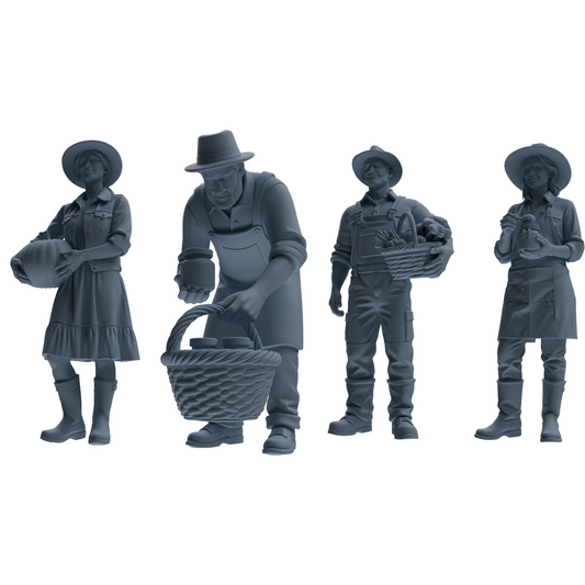 MRY-SFW LYTR908 Farm Harvest Character Modern Model 4 pcs
