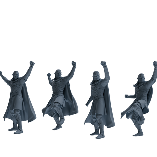 MRY-SFW SSTR304 Medieval Elf-King Cheering Four-Person Group