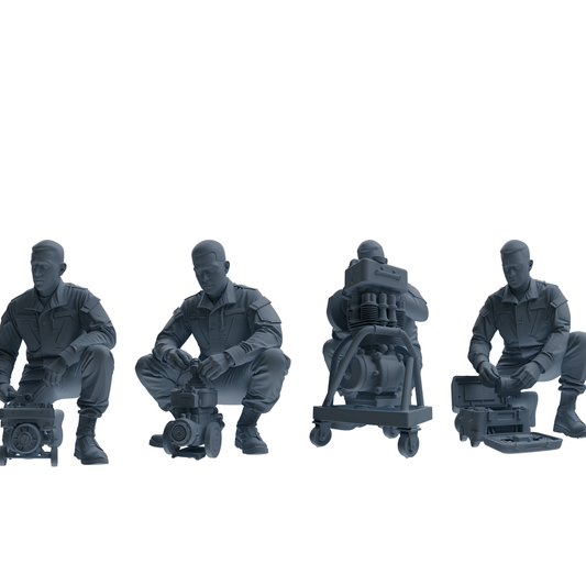 MRY-SFW SSTR245 Modern U.S. Army Logistics Soldier Maintenan – LCD 3D printed resin model kit, image 1