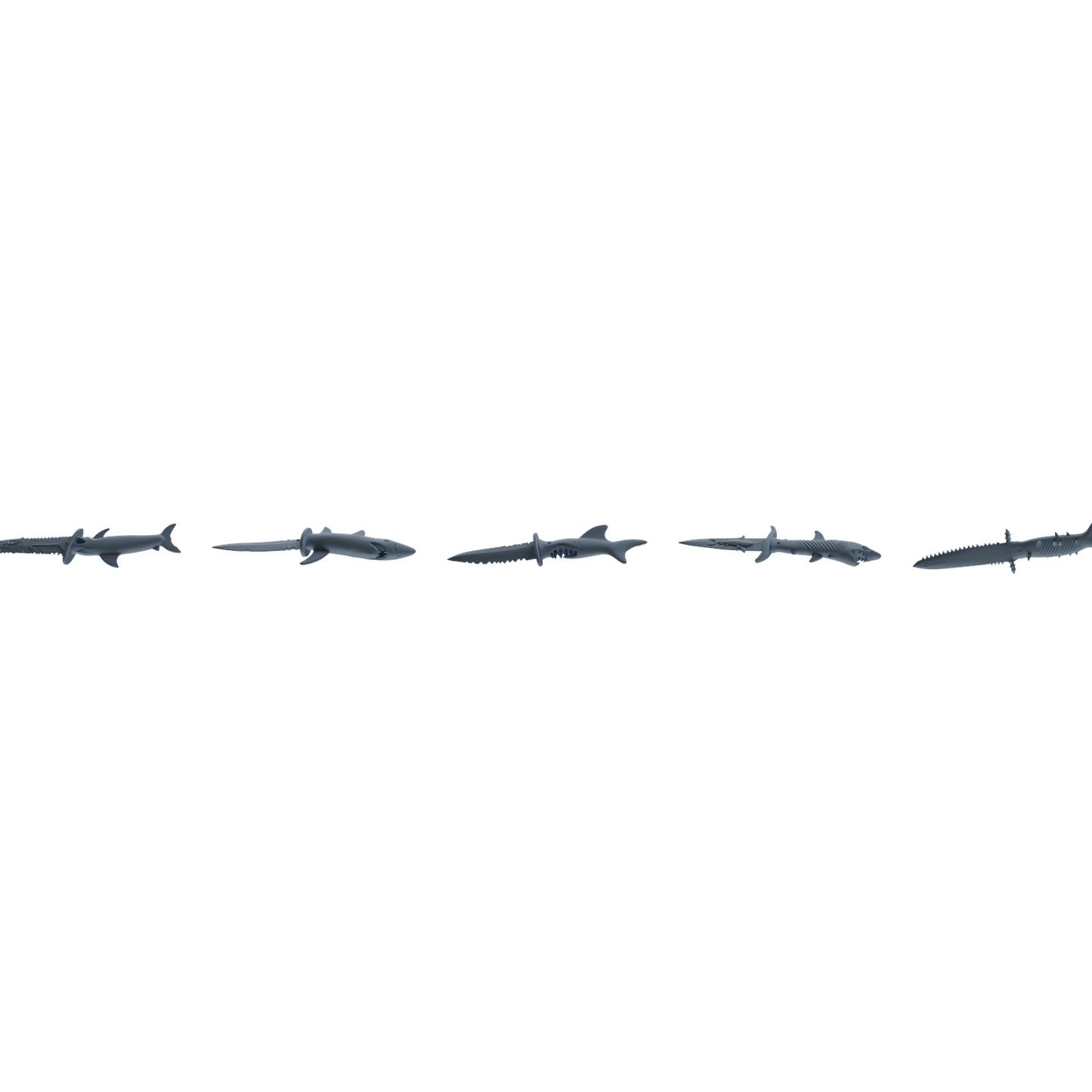 MRY-SFW LYGS397 Shark Dagger Weapon Modern Model 5 pcs