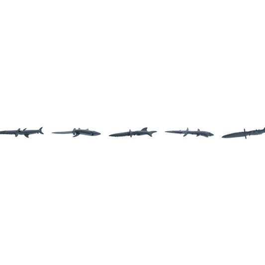 MRY-SFW LYGS397 Shark Dagger Weapon Modern Model 5 pcs
