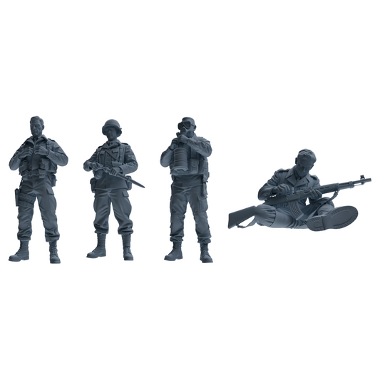 MRY-SFW SSTR209 Miniatures Soldier Model Kit WWII Gas Mask S – LCD 3D printed resin model kit, image 1