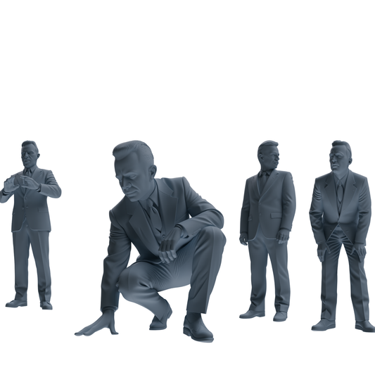 MRY-SFW SSTR124 Miniatures Soldier Model Kit Boston Attack M – LCD 3D printed resin model kit, image 1