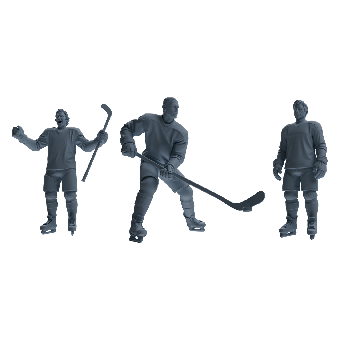 MRY-SFW LYTR794 Hockey Figure Modern Model 3 pcs Miniature Car Diorama Figures Scene Props Accessories Resin