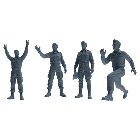 MRY-SFW SSTR187 Miniatures Soldier Model Kit Signal Command  – LCD 3D printed resin model kit, image 1