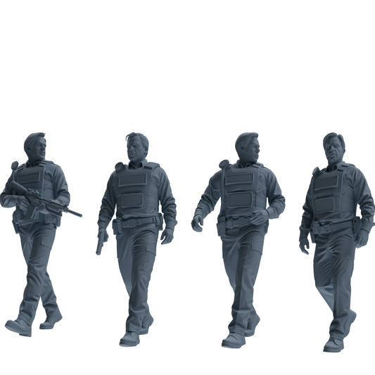 MRY-SFW SSTR127 Miniatures Soldier Model Kit Boston Attack M – LCD 3D printed resin model kit, image 1