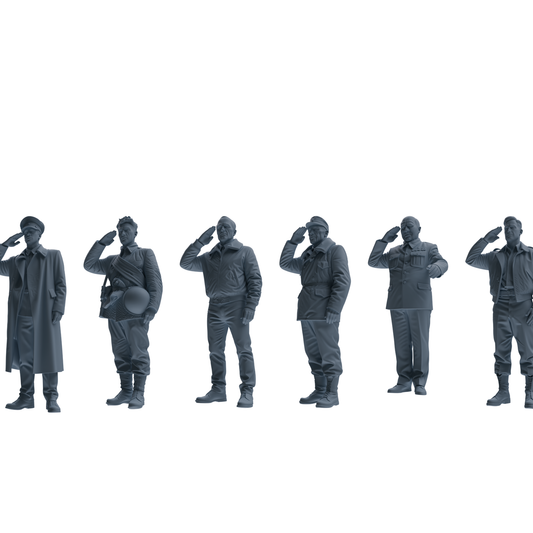 MRY-SFW SSTR103 Miniatures Soldier Model Kit Enemy at Stalin – LCD 3D printed resin model kit, image 1