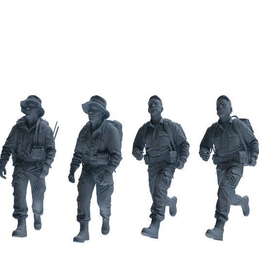 MRY-SFW SSTR138 Miniatures Soldier Model Kit War of Hyenas M – LCD 3D printed resin model kit, image 1
