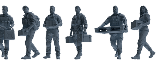 MRY-SFW SSTR009  Modern Navy SEAL Six-Person Logistics Group