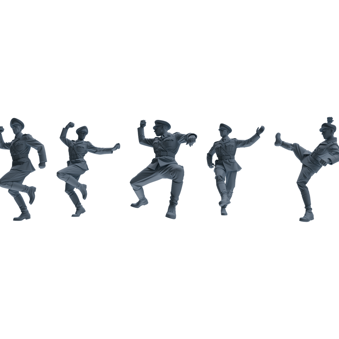 MRY-SFW LYGR586 WWII French Army Five-Person Dancing Group