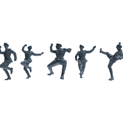 MRY-SFW LYGR586 WWII French Army Five-Person Dancing Group