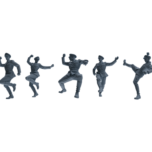 MRY-SFW LYGR586 WWII French Army Five-Person Dancing Group