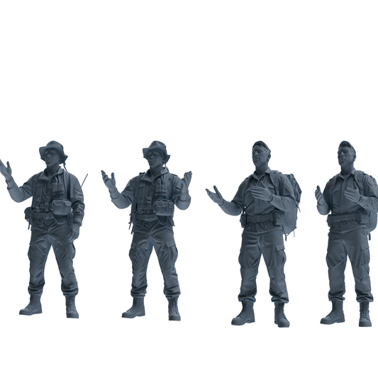 MRY-SFW SSTR134 Miniatures Soldier Model Kit War of Hyenas M – LCD 3D printed resin model kit, image 1