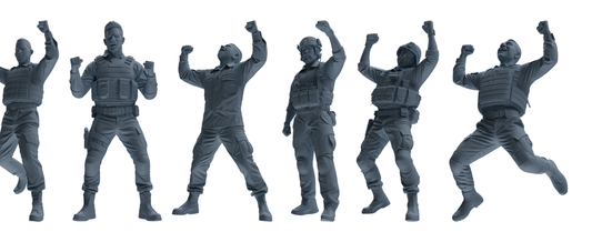 MRY-SFW SSTR033 Miniatures Soldier Model Kit 1993 Mogadishu  – LCD 3D printed resin model kit, image 1