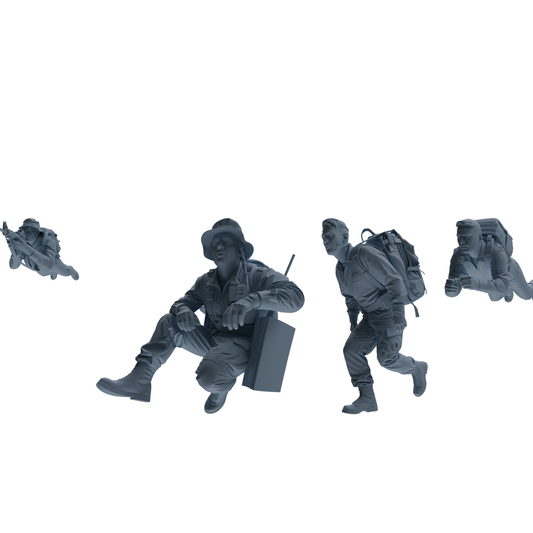 MRY-SFW SSTR136 Miniatures Soldier Model Kit War of Hyenas M – LCD 3D printed resin model kit, image 1