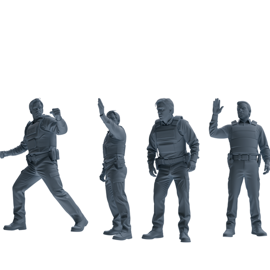 MRY-SFW SSTR129 Miniatures Soldier Model Kit Boston Attack M – LCD 3D printed resin model kit, image 1