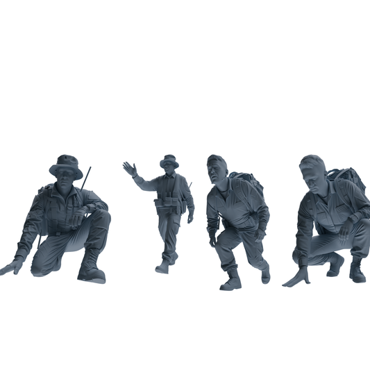 MRY-SFW SSTR146 Miniatures Soldier Model Kit War of Hyenas M – LCD 3D printed resin model kit, image 1