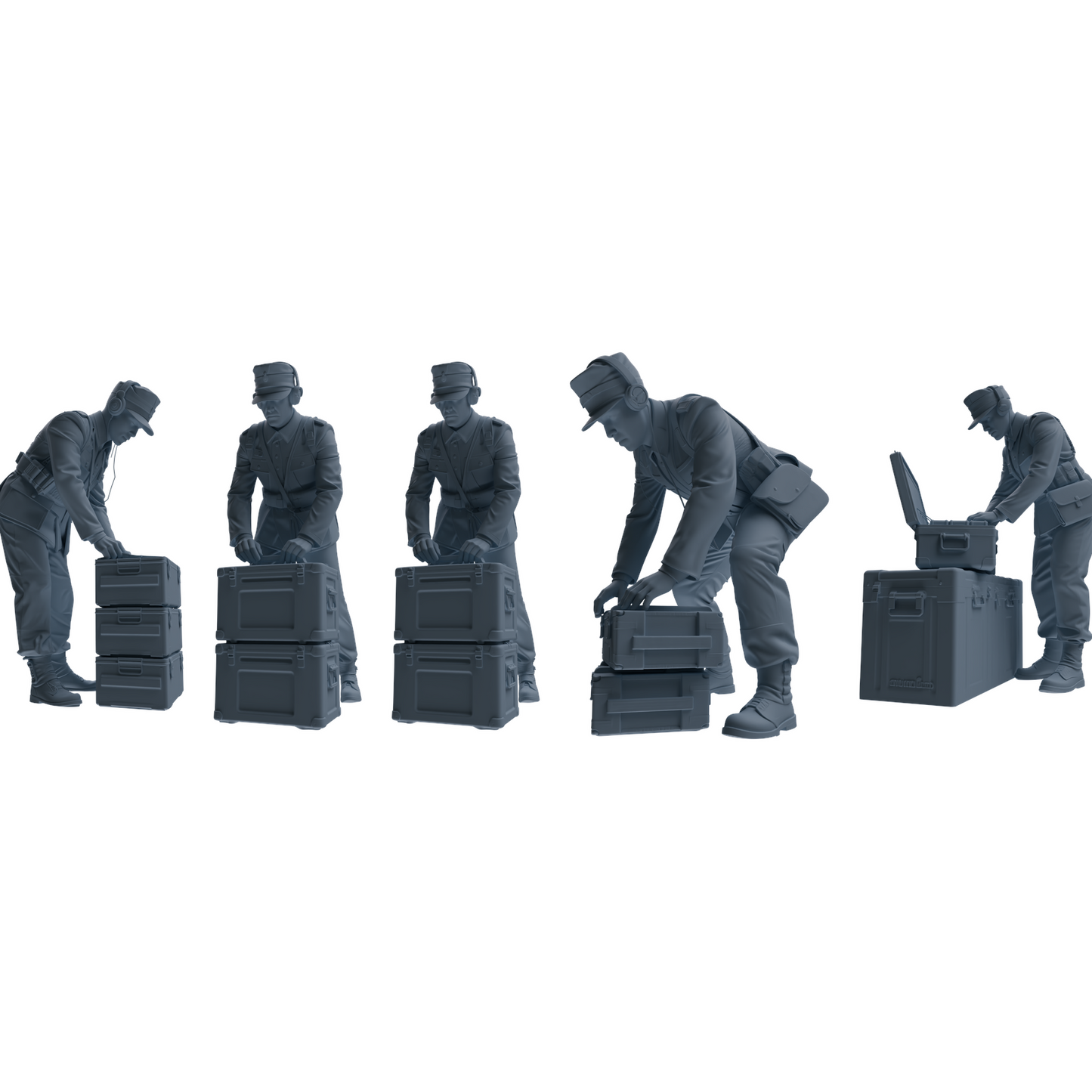 MRY-SFW LYGR647 WWII Mine Soldier Five-Person Organizing Group