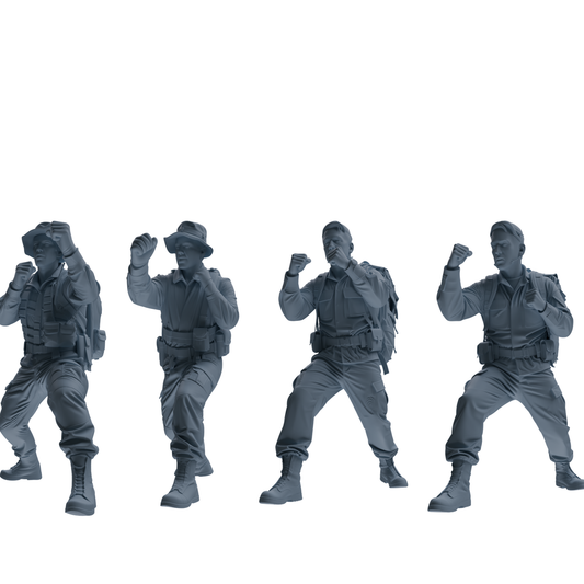 MRY-SFW SSTR131 Miniatures Soldier Model Kit War of Hyenas M – LCD 3D printed resin model kit, image 1