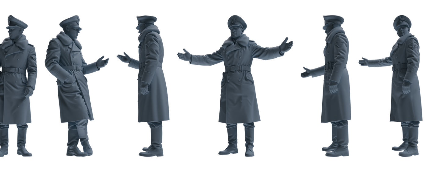 MRY-SFW LYGR706 WWII German Army War Scene Six-Person Daily Routine Group 2