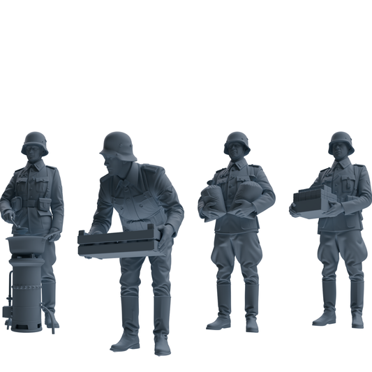 MRY-SFW SSTR231 WWII British Army Logistics Soldier Picnic F – LCD 3D printed resin model kit, image 1