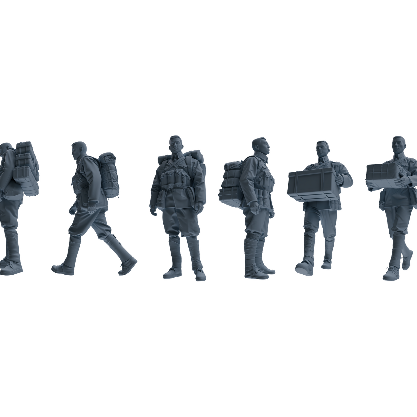 MRY-SFW LYGR605 Historical People's Liberation Army Six-Person Carrying Group