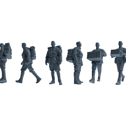 MRY-SFW LYGR605 Historical People's Liberation Army Six-Person Carrying Group