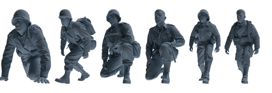 MRY-SFW SSTR070 Miniatures Soldier Model Kit Saving Ryan in  – LCD 3D printed resin model kit, image 1