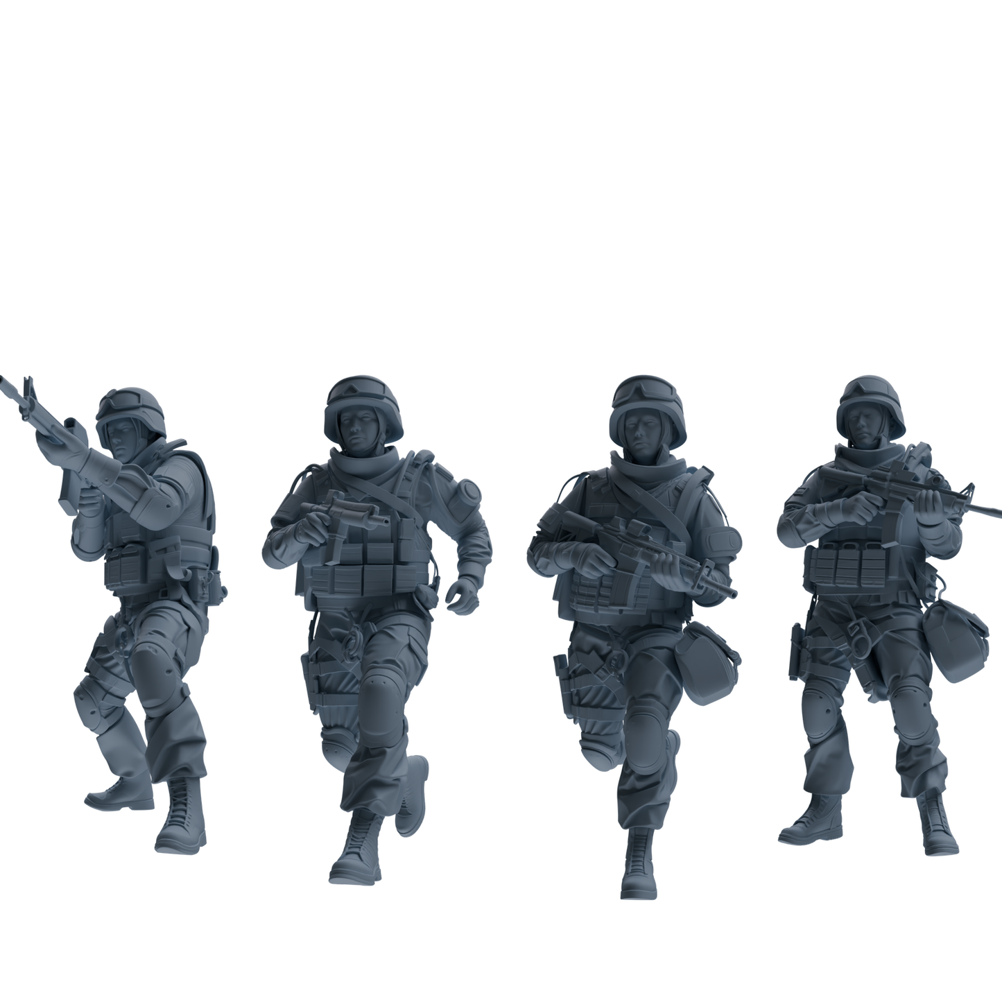 MRY-SFW SSTR335 Modern Counter-Terrorism SWAT Fire Support Operator Combat Four-Person Group