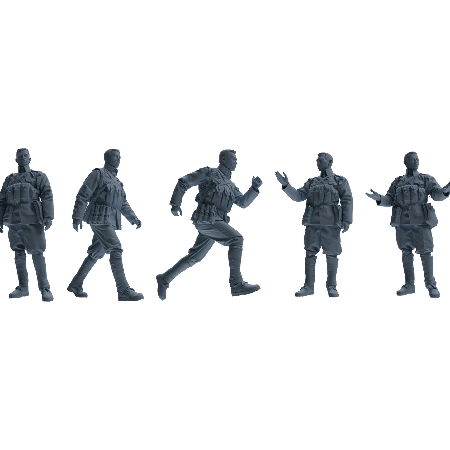 MRY-SFW LYGR606 Historical People's Liberation Army Five-Person Daily Routine