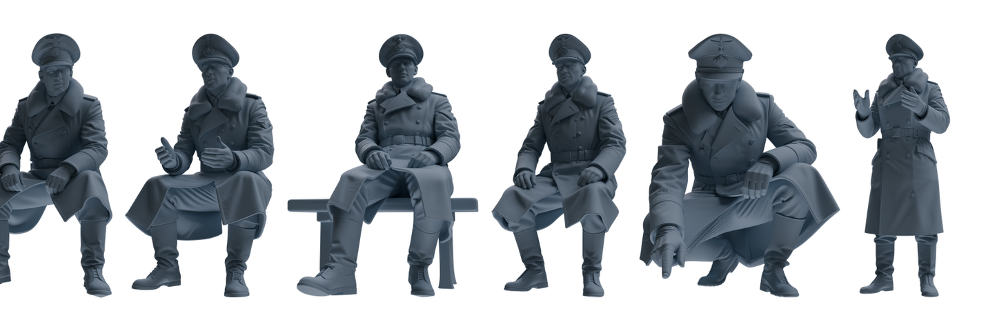 MRY-SFW LYGR708 WWII German Army War Scene Six-Person Tactical Designation Group