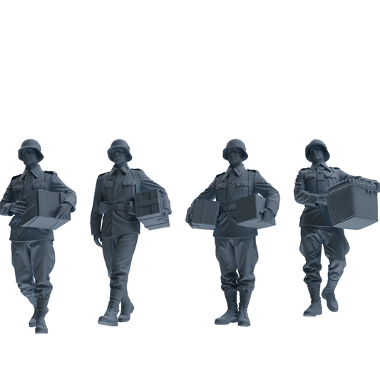MRY-SFW SSTR220 WWII French Army Logistics Soldier Logistics – LCD 3D printed resin model kit, image 1