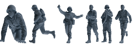 MRY-SFW SSTR072 Miniatures Soldier Model Kit Saving Ryan in  – LCD 3D printed resin model kit, image 1