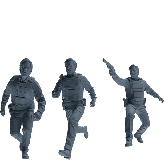 MRY-SFW SSTR113 Miniatures Soldier Model Kit Boston Attack M – LCD 3D printed resin model kit, image 1