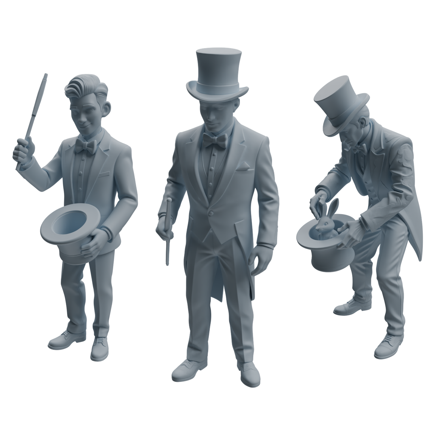 MRY-SFW LYTR1045 Magician Performance Character Modern Model 3 pcs