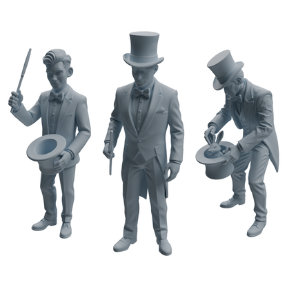 MRY-SFW LYTR1045 Magician Performance Character Modern Model 3 pcs