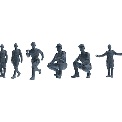 MRY-SFW LYGR637 WWII Japanese Army Six-Person Daily Routine