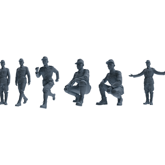 MRY-SFW LYGR637 WWII Japanese Army Six-Person Daily Routine