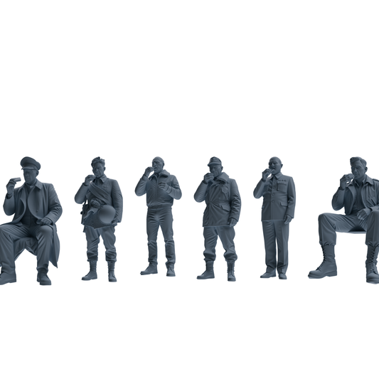 MRY-SFW SSTR102 Miniatures Soldier Model Kit Enemy at Stalin – LCD 3D printed resin model kit, image 1