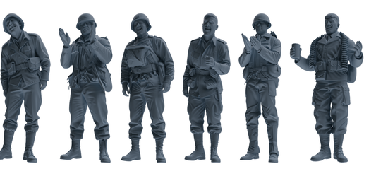 MRY-SFW SSTR065 Miniatures Soldier Model Kit Saving Ryan in  – LCD 3D printed resin model kit, image 1