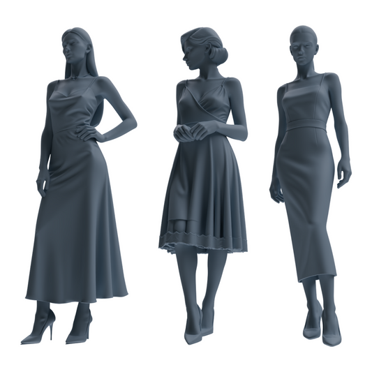 MRY-SFW LYTR879 Evening Dress Woman Figure Modern Model 3 pcs