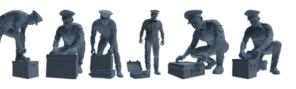 MRY-SFW LYGR772 Modern Hong Kong Police Six-Person Combat Readiness Group