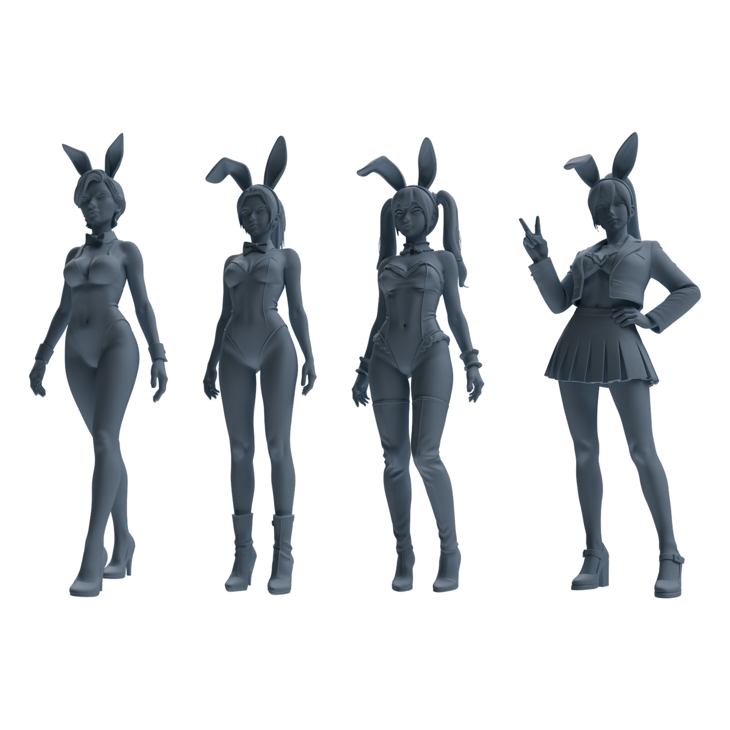 MRY-SFW LYTR889 Multi-style Bunny Girl Modern Model 4 pcs