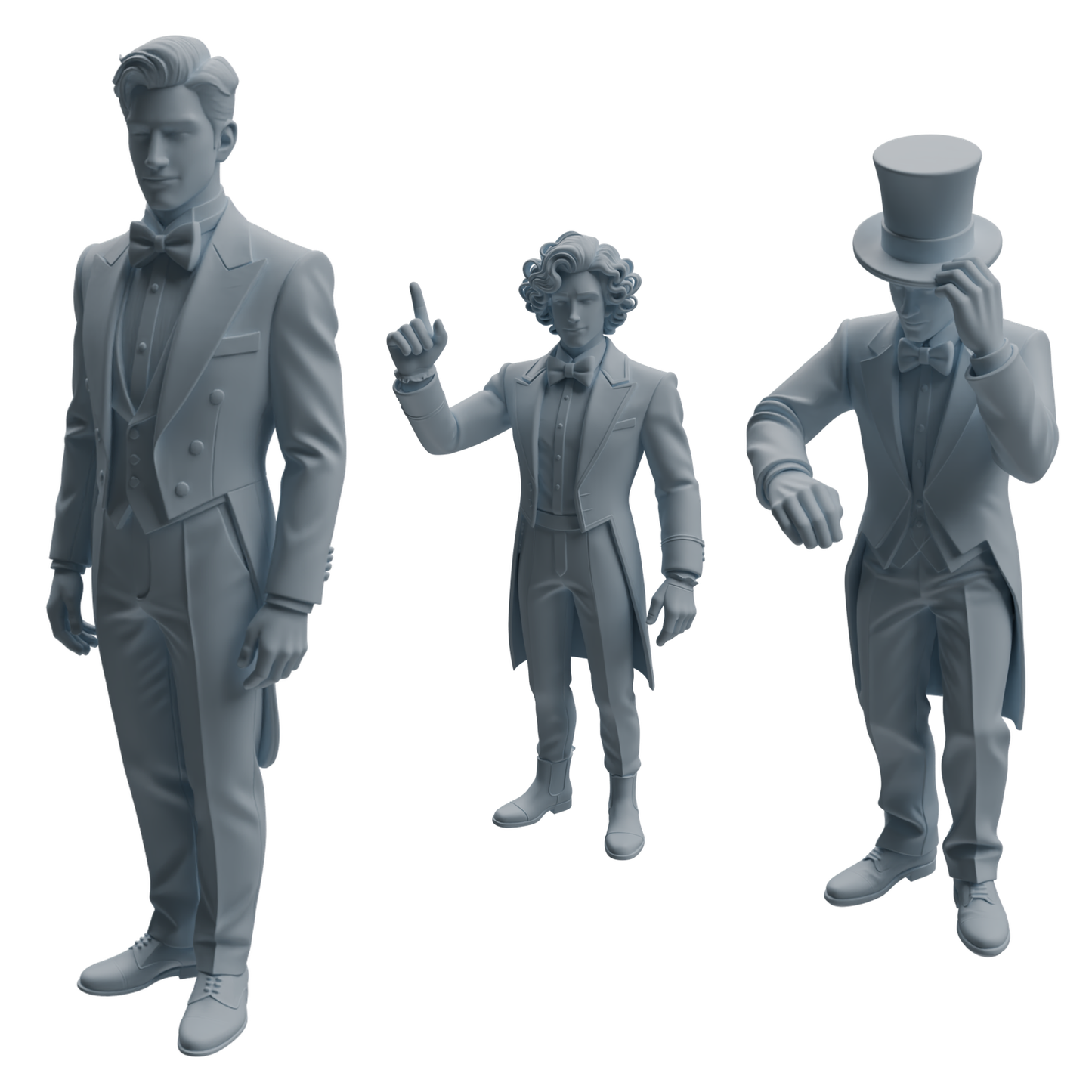 MRY-SFW LYTR1049 Magician Formal Attire Character Modern Model 3 pcs
