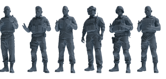 MRY-SFW SSTR034 Miniatures Soldier Model Kit 1993 Mogadishu  – LCD 3D printed resin model kit, image 1
