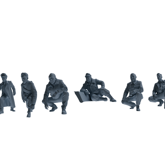 MRY-SFW SSTR105 Miniatures Soldier Model Kit Enemy at Stalin – LCD 3D printed resin model kit, image 1